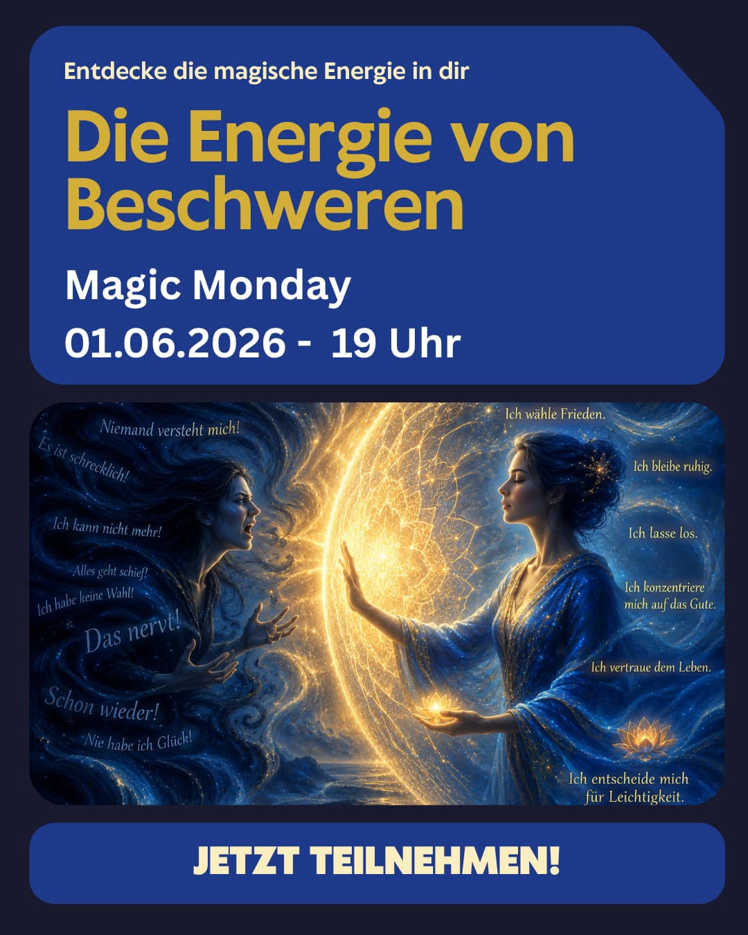 Männer und Frauen - Energie Session im Blauen Strahl